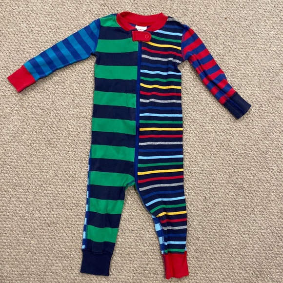 Hanna Andersson Striped PJ’s Primary Rainbow Colors - Picture 2 of 6